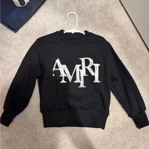 KIDS - AMIRI STAGGERED SCRIBBLE
CREWNECK - Black